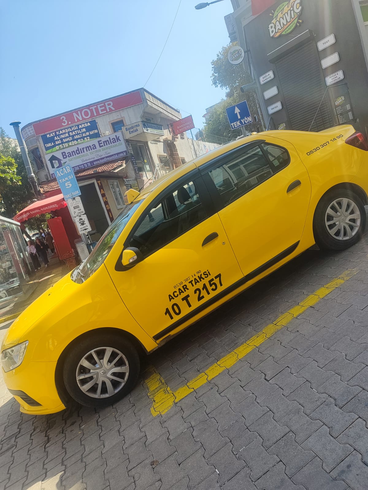 Bandırma'da hızlı taksi çağırma. Bandırma en yakın taksi.