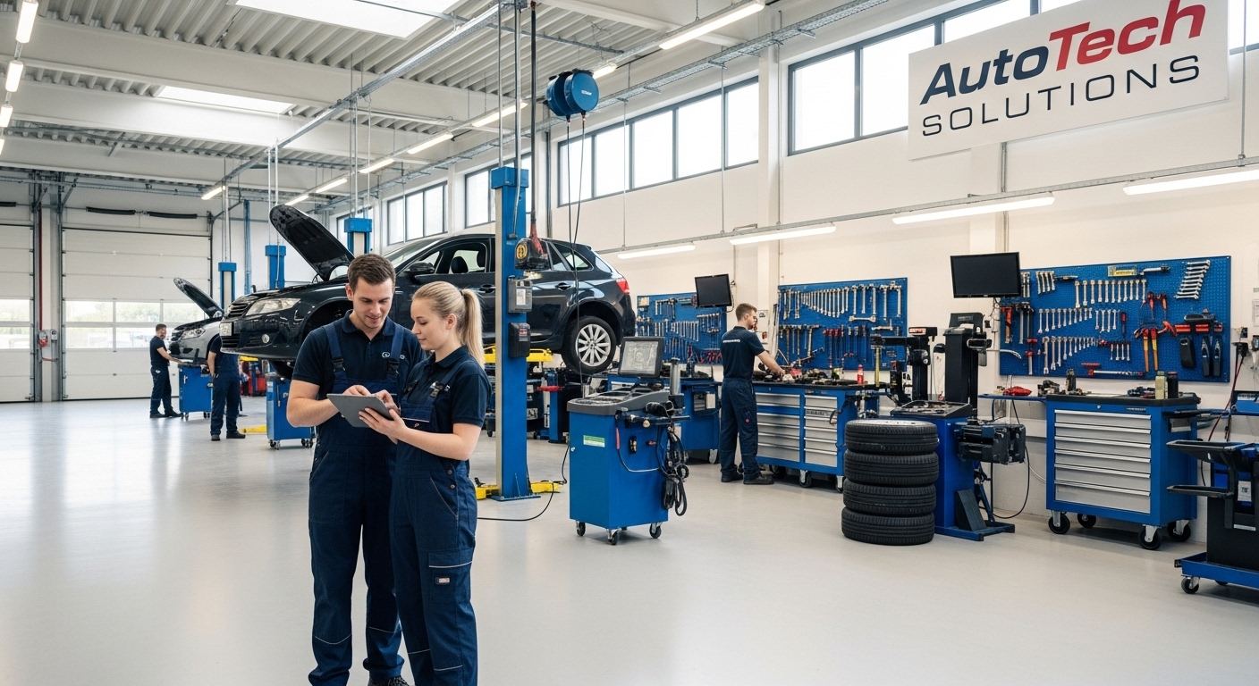 CSK Gold Garage modern otomotiv atölyesi genel görünüm