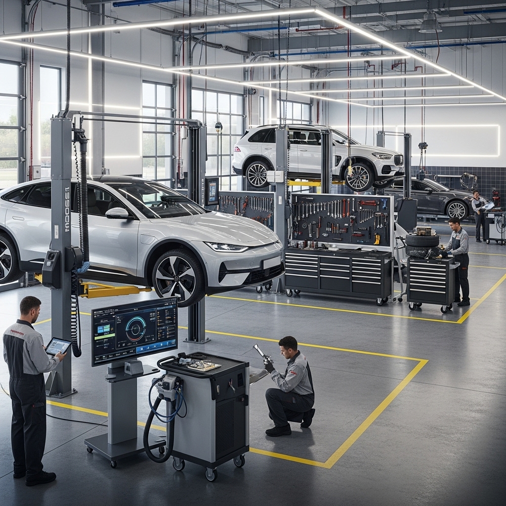 CSK Gold Garage modern atölye ve ekipman görüntüsü