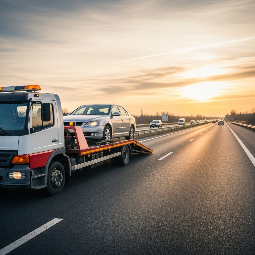 Araç çekici ile yol yardımı hizmeti