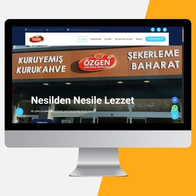 kuruyemiş, şekerleme, kuru kahve, baharat, web sitesi, web tasarım