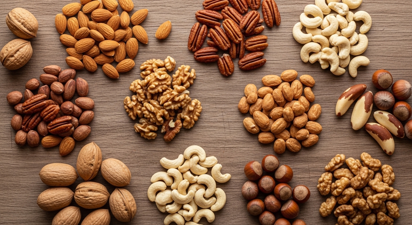 Öz Özgen çiğ kuruyemiş çeşitleri - Kavrulmamış badem, ceviz ve fındık seçkisi