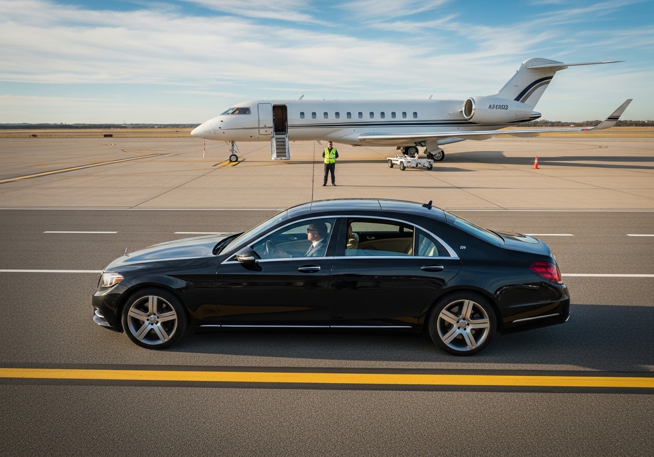 Uluslararası havalimanı transferinde kullanılan Mercedes V-Class aracımız