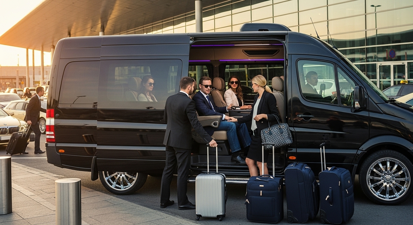 Özel şoförlü lüks araç iç mekan detayları