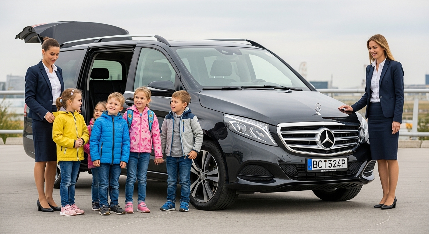 Özel etkinlikler için dekore edilmiş lüks araç